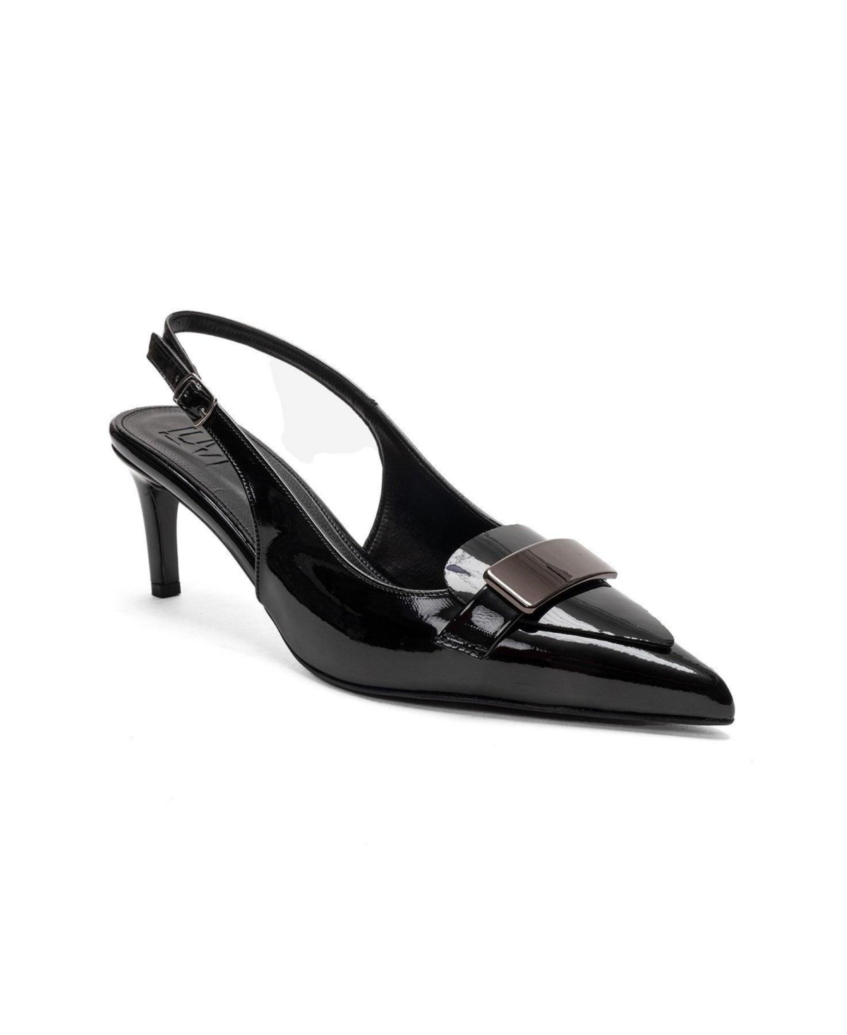 Prologue Shoes Sollenne Stiletto Pump – Black satin Prologue Shoes Sollenne Stiletto Pump – Black satin