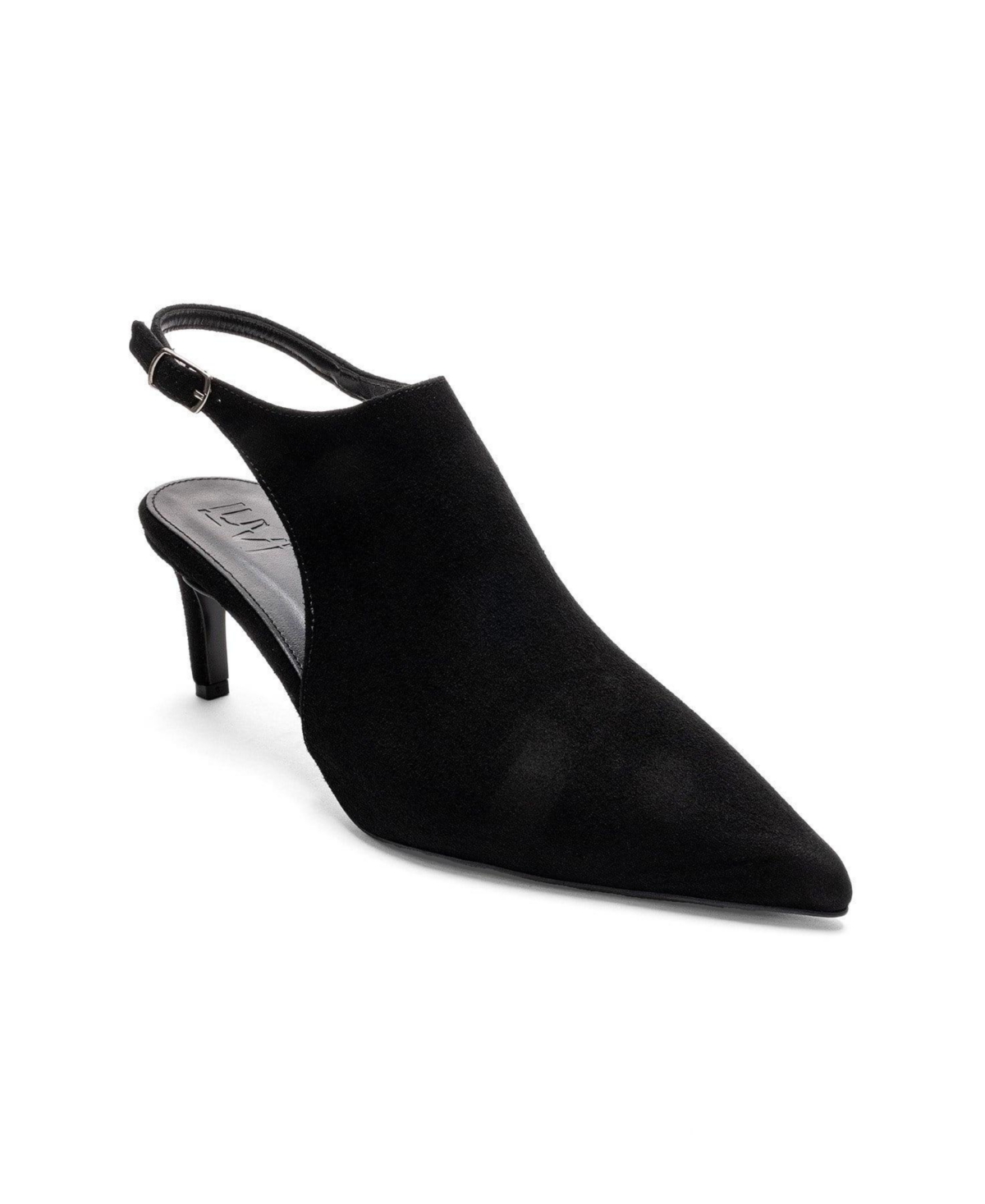 Prologue Shoes Vosalie Slingback Stiletto Pump – Black suede Prologue Shoes Vosalie Slingback Stiletto Pump – Black suede