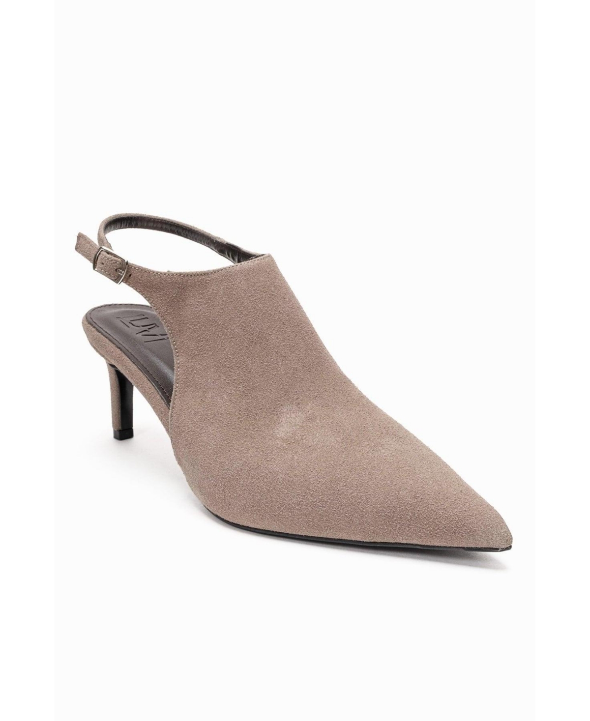 Prologue Shoes Vosalie Slingback Stiletto Pump – Mink suede Prologue Shoes Vosalie Slingback Stiletto Pump – Mink suede