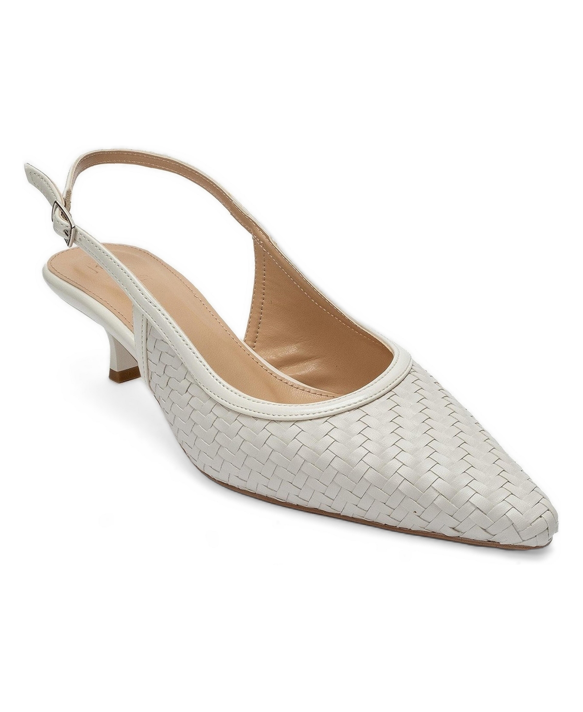Prologue Shoes Women’s Alvessia Kitten Heel Slingback Pump – Ecru Prologue Shoes Women’s Alvessia Kitten Heel Slingback Pump – Ecru