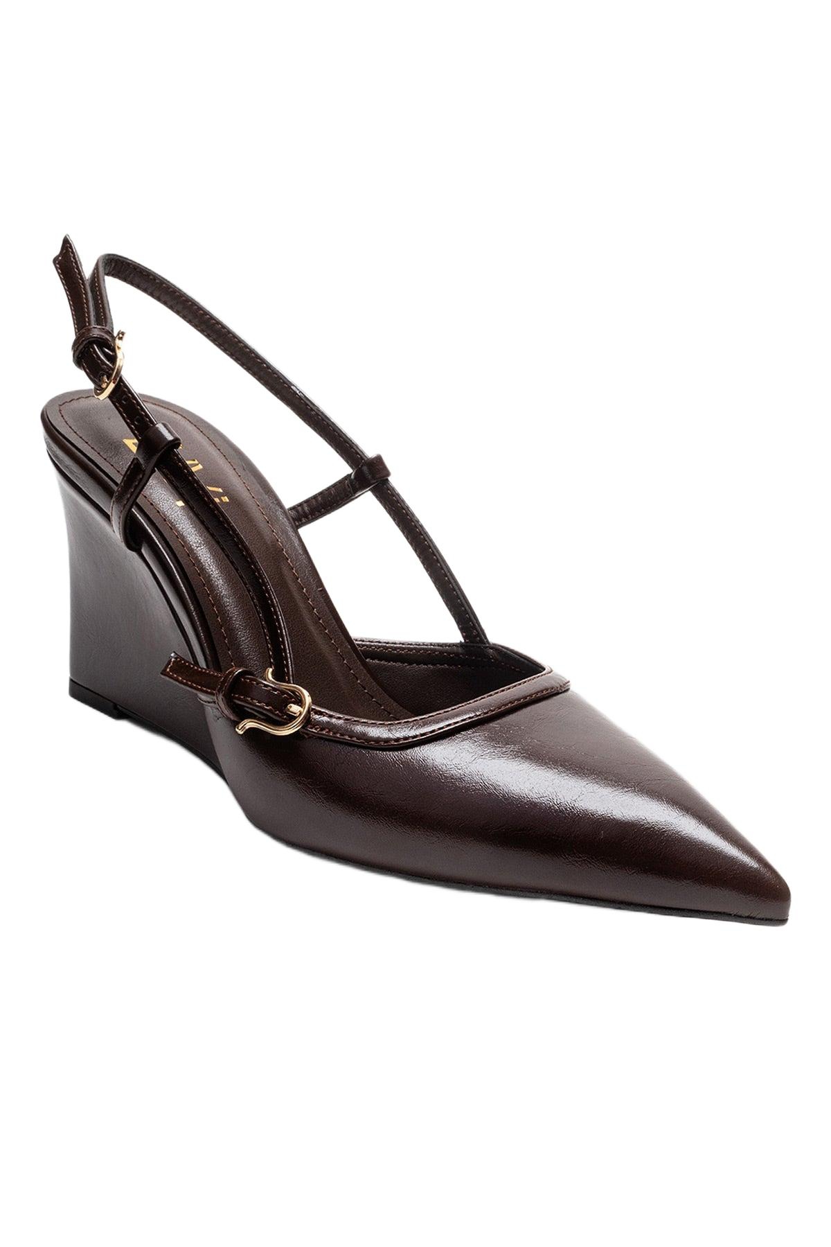Prologue Shoes Women’s Celia Pointed Toe Wedge Pump – Brown Prologue Shoes Women’s Celia Pointed Toe Wedge Pump – Brown