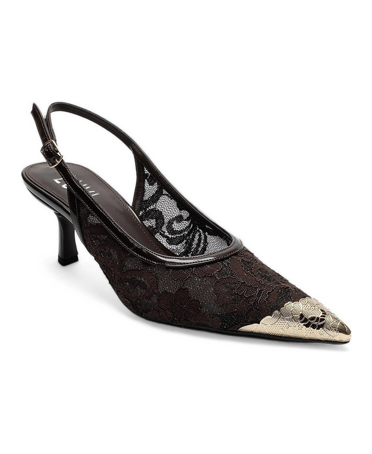 Prologue Shoes Women’s Clem Lace Slingback Pump – Brown Prologue Shoes Women’s Clem Lace Slingback Pump – Brown