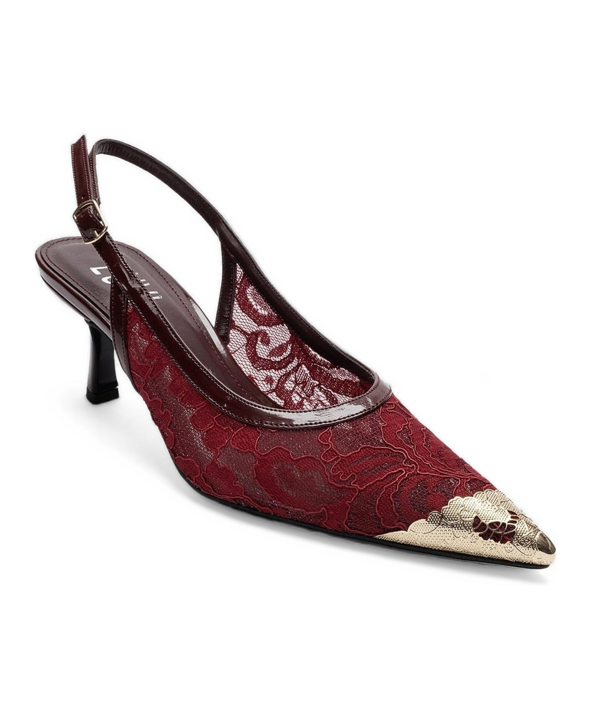 Prologue Shoes Women’s Clem Lace Slingback Pump – Burgundy Prologue Shoes Women’s Clem Lace Slingback Pump – Burgundy