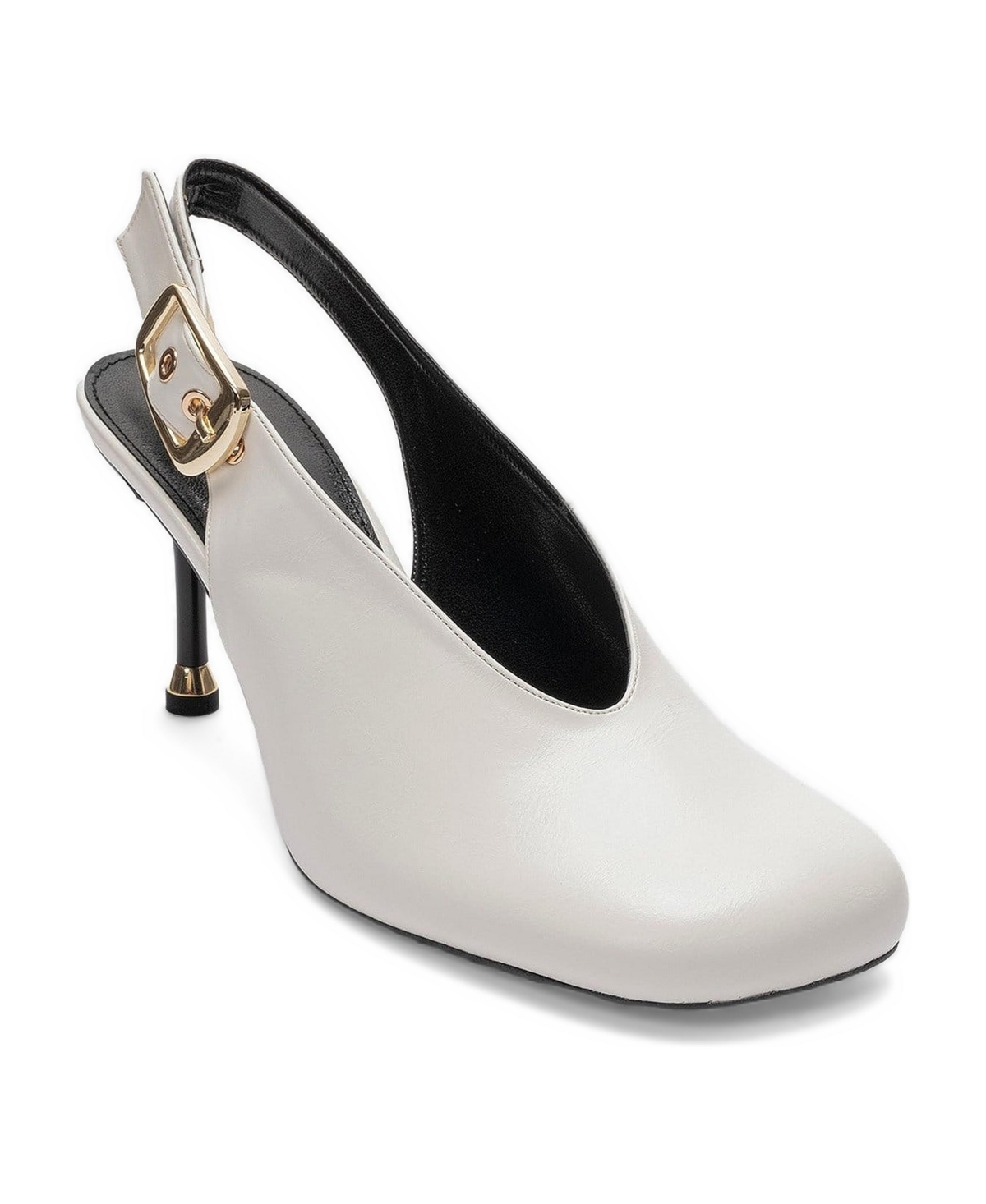 Prologue Shoes Women’s Flaris Slingback Stiletto Pump – White Prologue Shoes Women’s Flaris Slingback Stiletto Pump – White