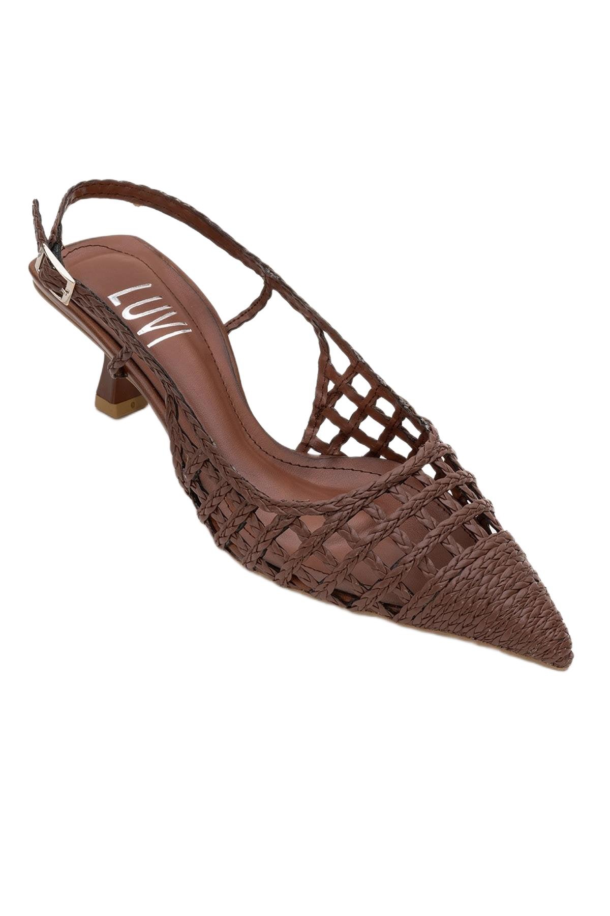 Prologue Shoes Women’s Heaven Knitted Pointed Toe Pumps – Cognac Prologue Shoes Women’s Heaven Knitted Pointed Toe Pumps – Cognac