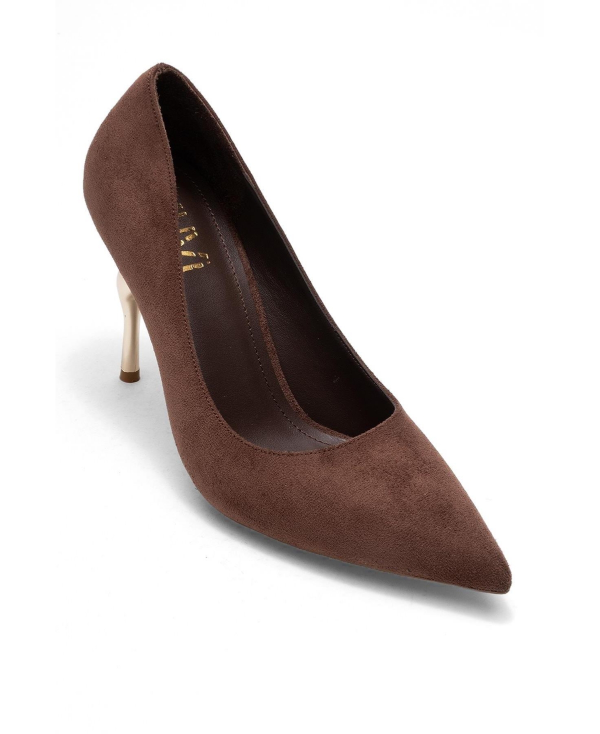 Prologue Shoes Women’s Hudson Pointed Toe Pump – Brown suede