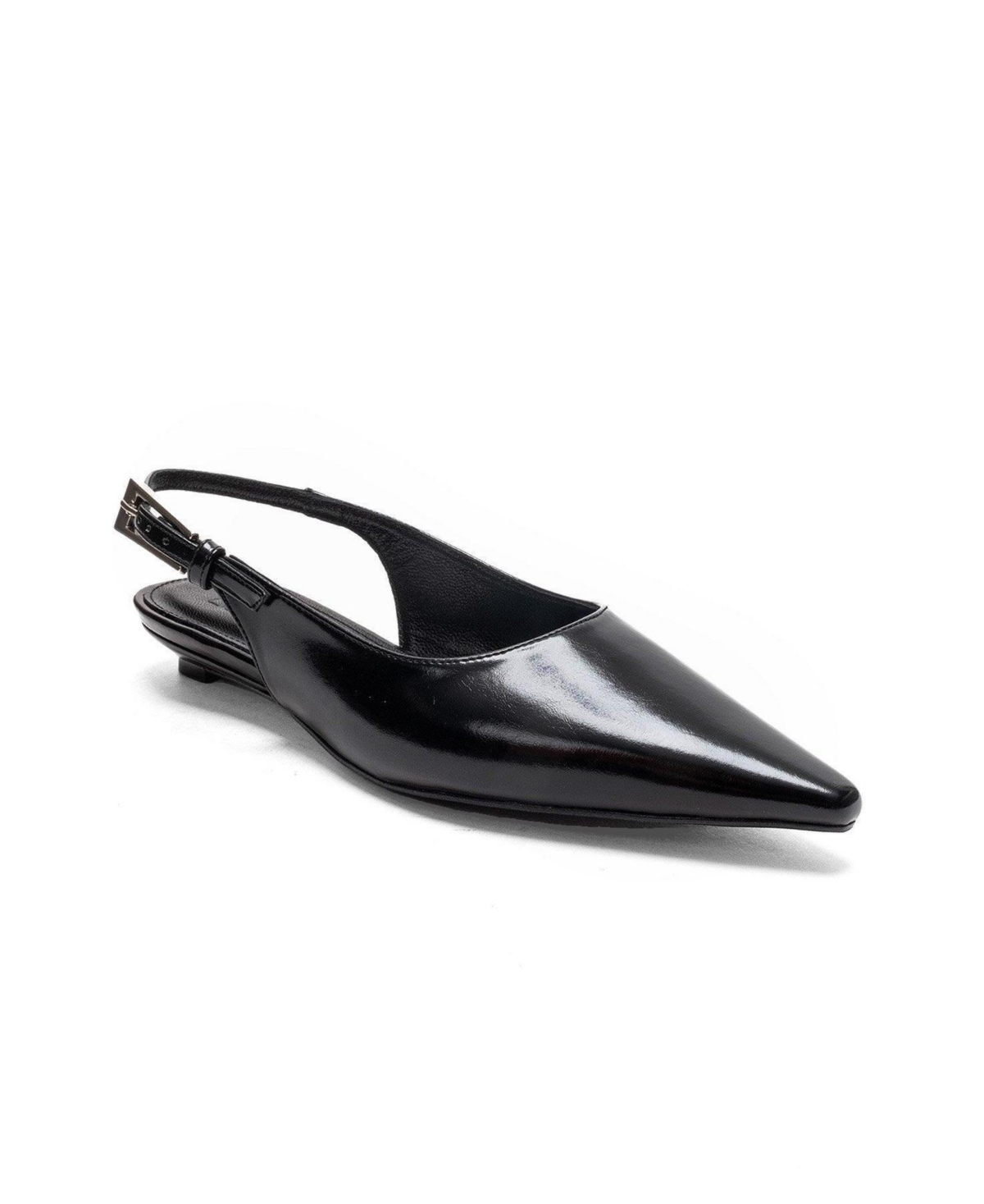 Prologue Shoes Women’s Jenna Slingback Pointed Toe Pump – Black