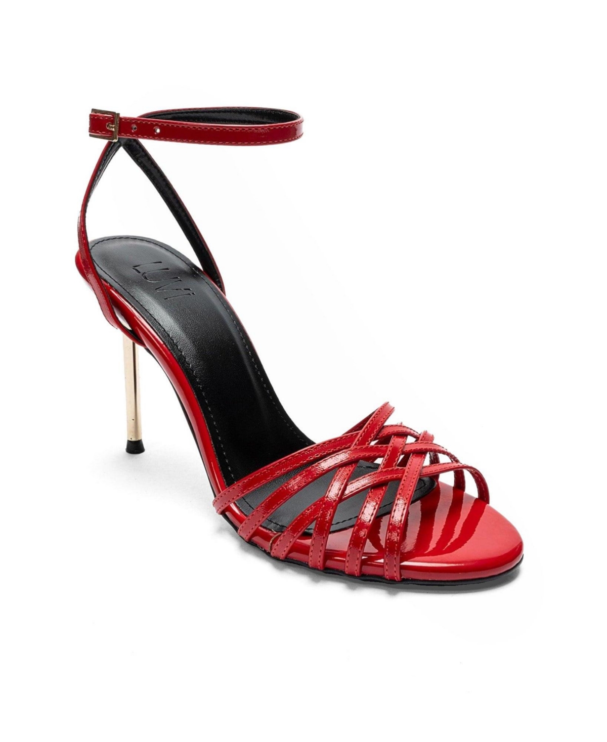 Prologue Shoes Women’s Lorion Stiletto Ankle Strap Pump – Red