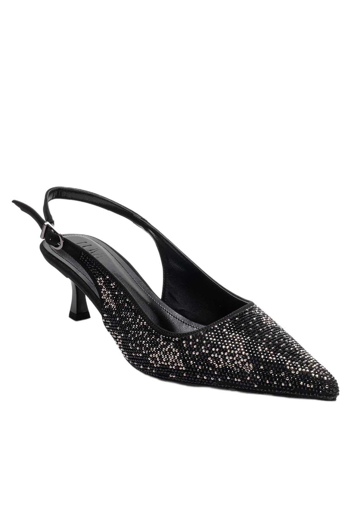 Prologue Shoes Women’s Nella Embellished Slingback Pointed Toe Pump – Black Prologue Shoes Women’s Nella Embellished Slingback Pointed Toe Pump – Black