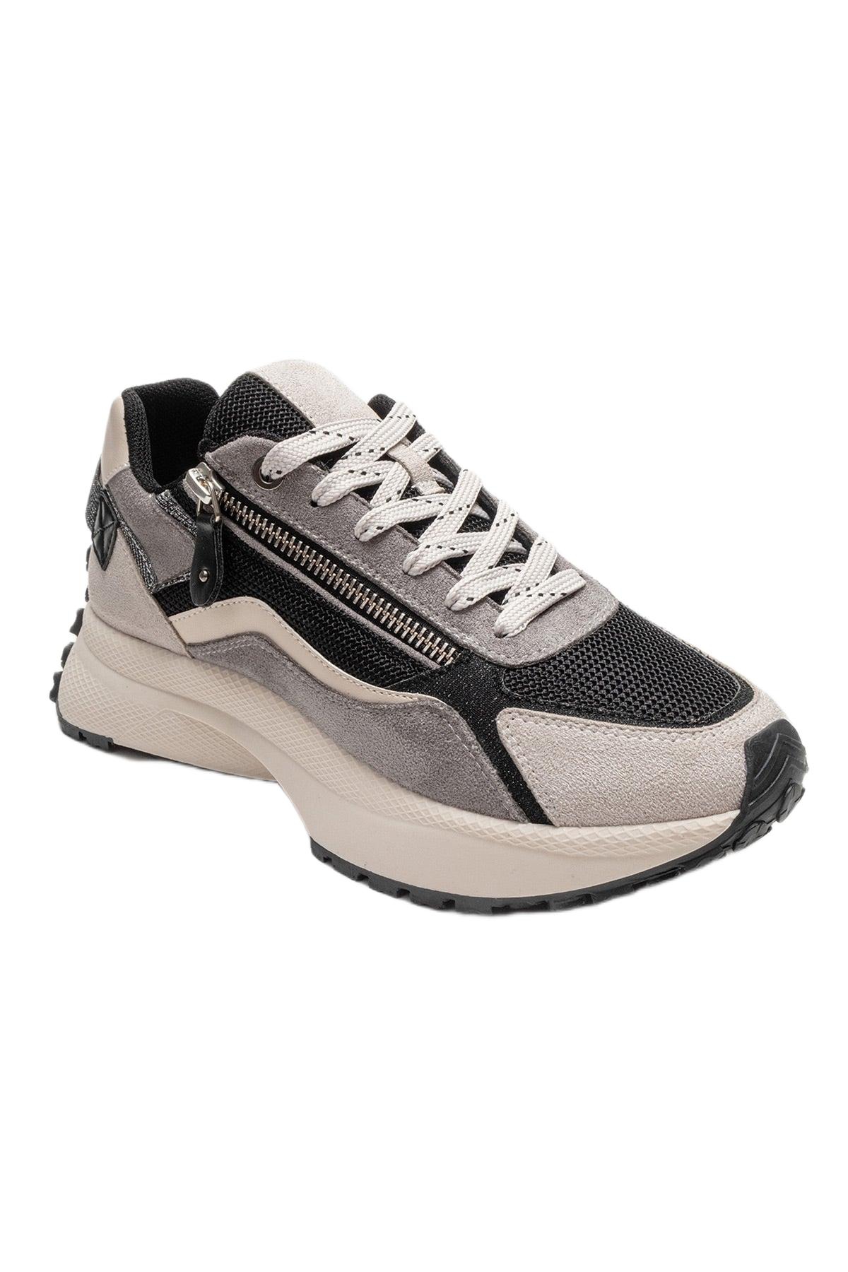 Prologue Shoes Women’s Rocca Zip Sneaker – Black