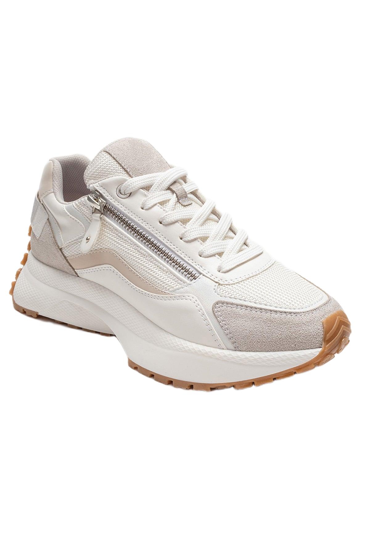 Prologue Shoes Women’s Rocca Zip Sneaker – White Prologue Shoes Women’s Rocca Zip Sneaker – White