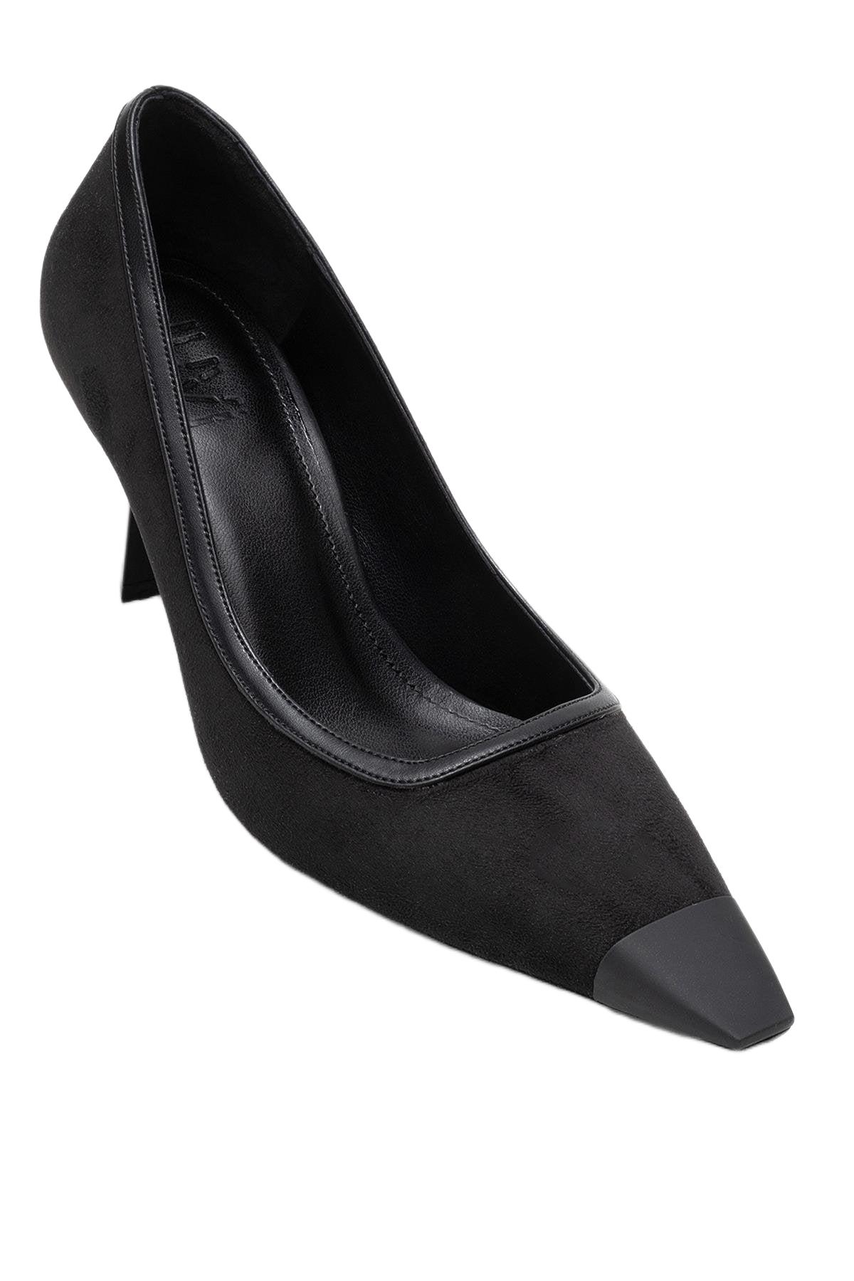 Prologue Shoes Womens Rona Pointed Toe Pump – Black suede