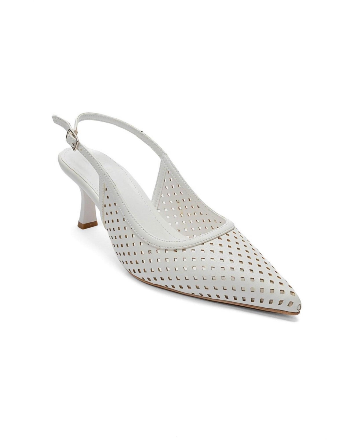 Prologue Shoes Women’s Uvien Stiletto Slingback Pump – White Prologue Shoes Women’s Uvien Stiletto Slingback Pump – White