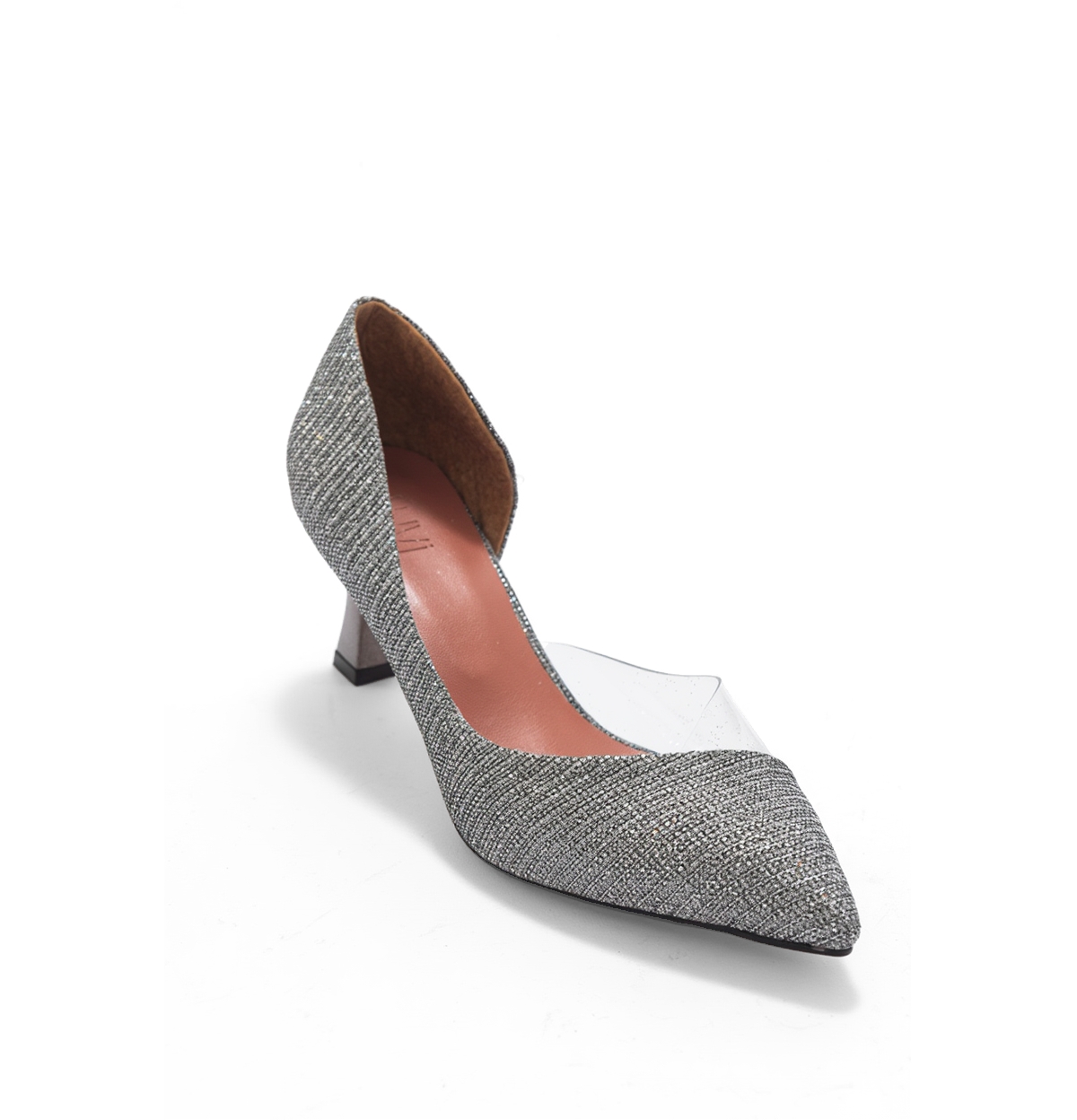 Prologue Shoes Women’s Vera Pointed Toe Pump – Platinum glitter faux leather Prologue Shoes Women’s Vera Pointed Toe Pump – Platinum glitter faux leather