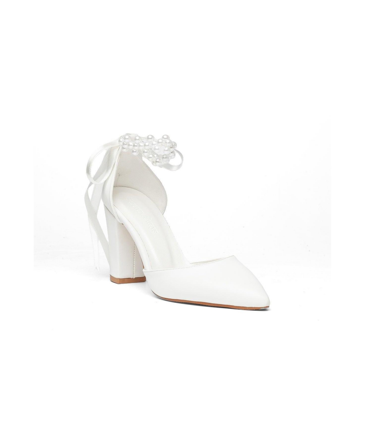 Prologue Shoes Women’s Zia Ribbon Block Heel Bridal Pump – Ivory Prologue Shoes Women’s Zia Ribbon Block Heel Bridal Pump – Ivory