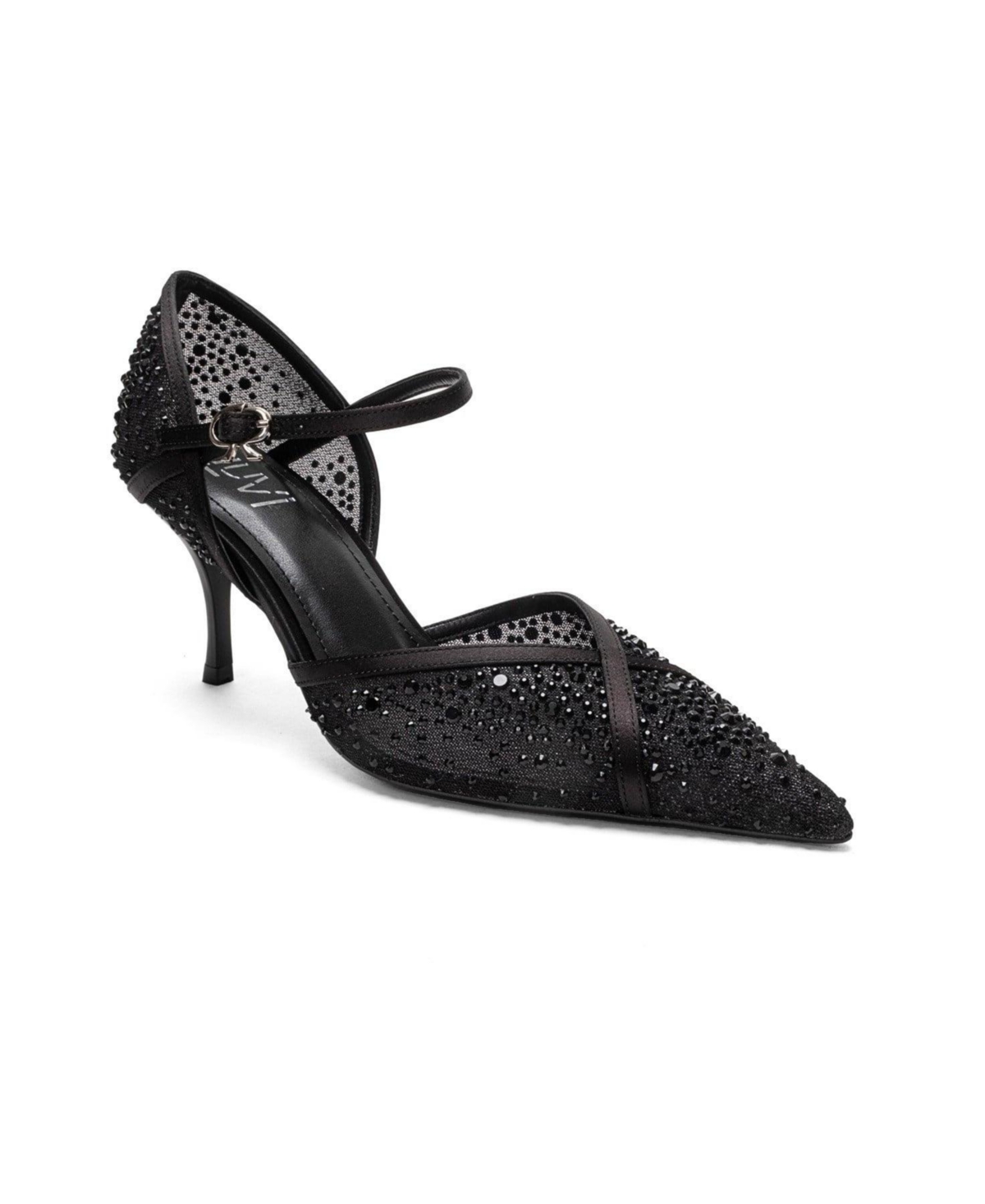 Prologue Shoes women’s Rachel Embellished Stiletto Pump – Black