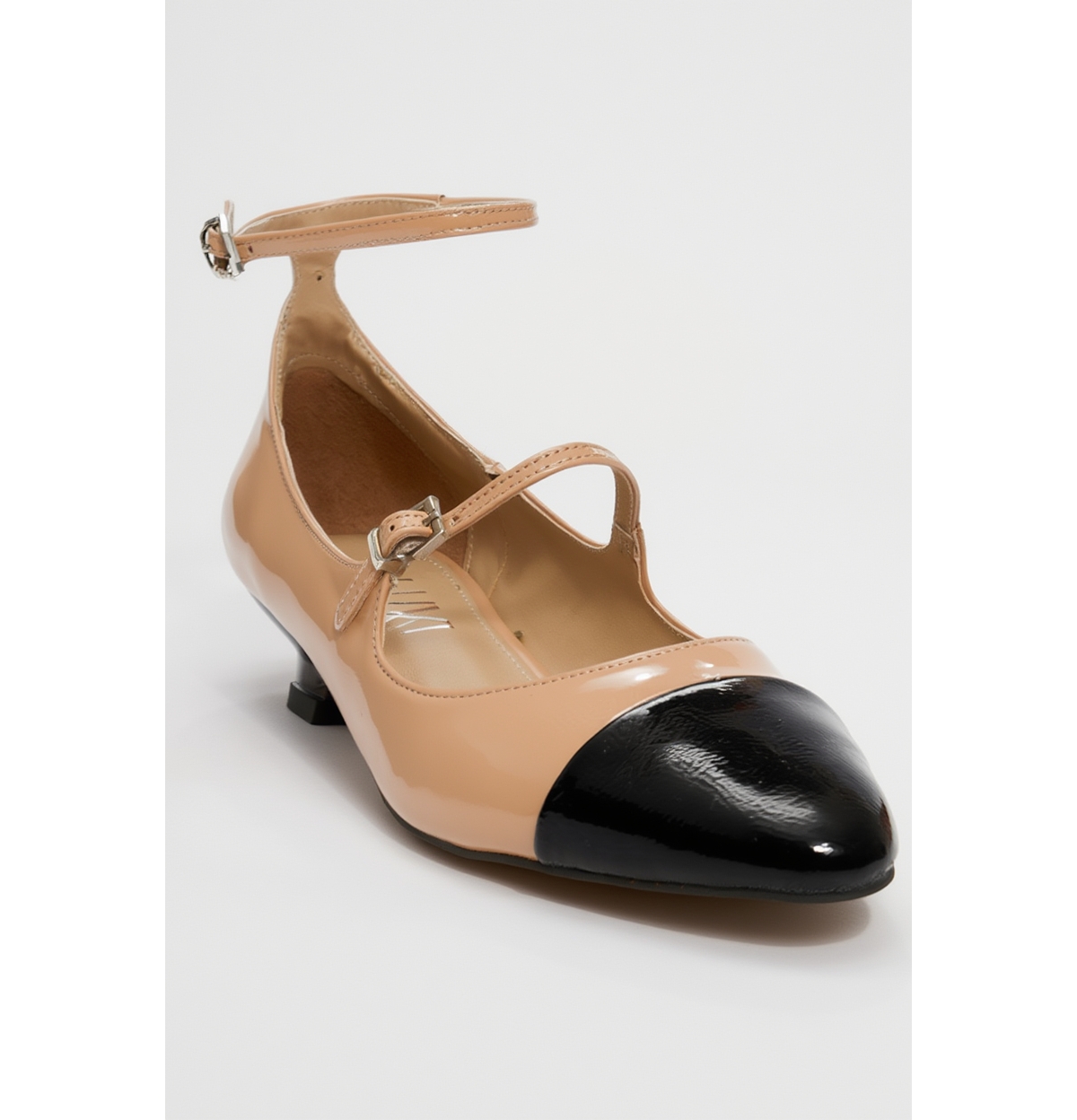 Prologue Shoes women’s Uster Low Heel Mary Jane Pump – Dark beige patent Prologue Shoes women’s Uster Low Heel Mary Jane Pump – Dark beige patent