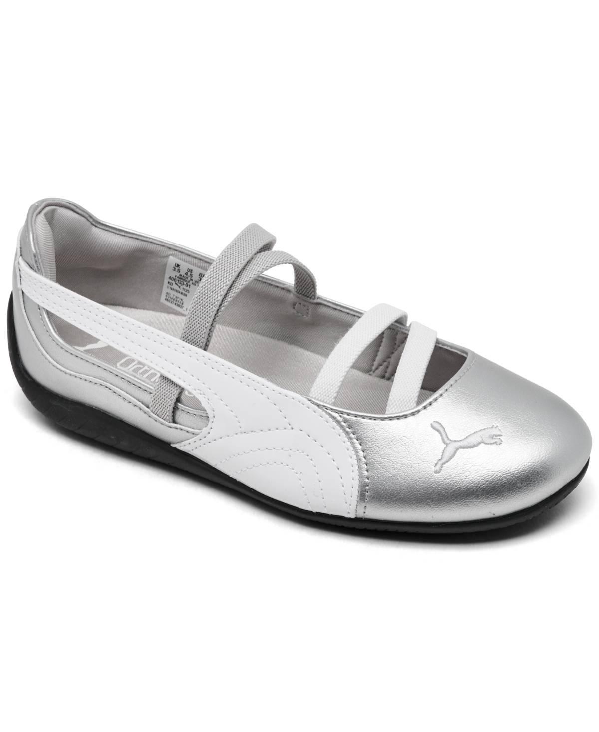 Puma Big Girls Speedcat Ballet Metallic Mary Jane Casual Shoes from Finish Line – Silver Puma Big Girls Speedcat Ballet Metallic Mary Jane Casual Shoes from Finish Line – Silver