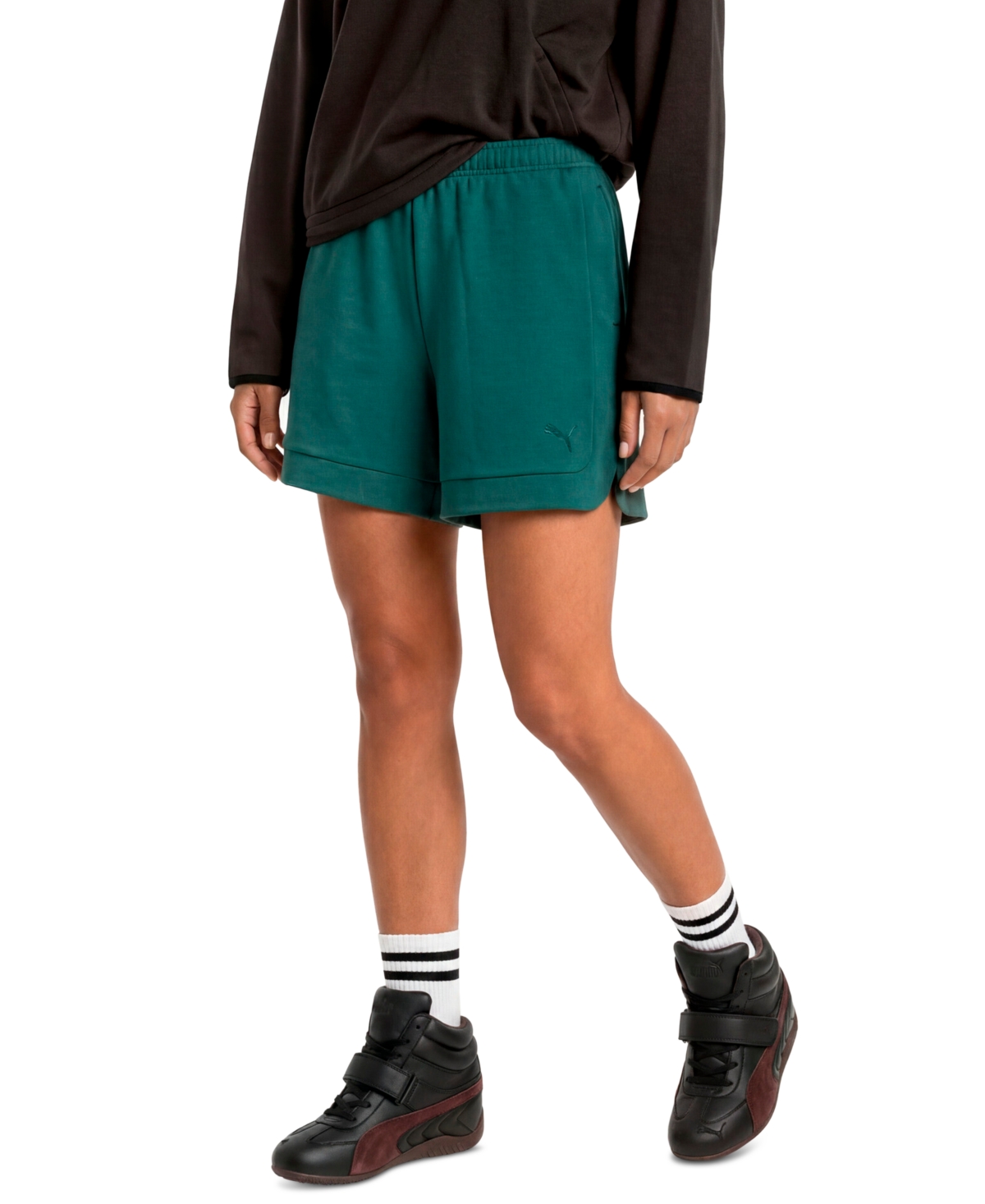 Puma Women’s Loose Fit Mid-Rise Shorts – Herb Garden
