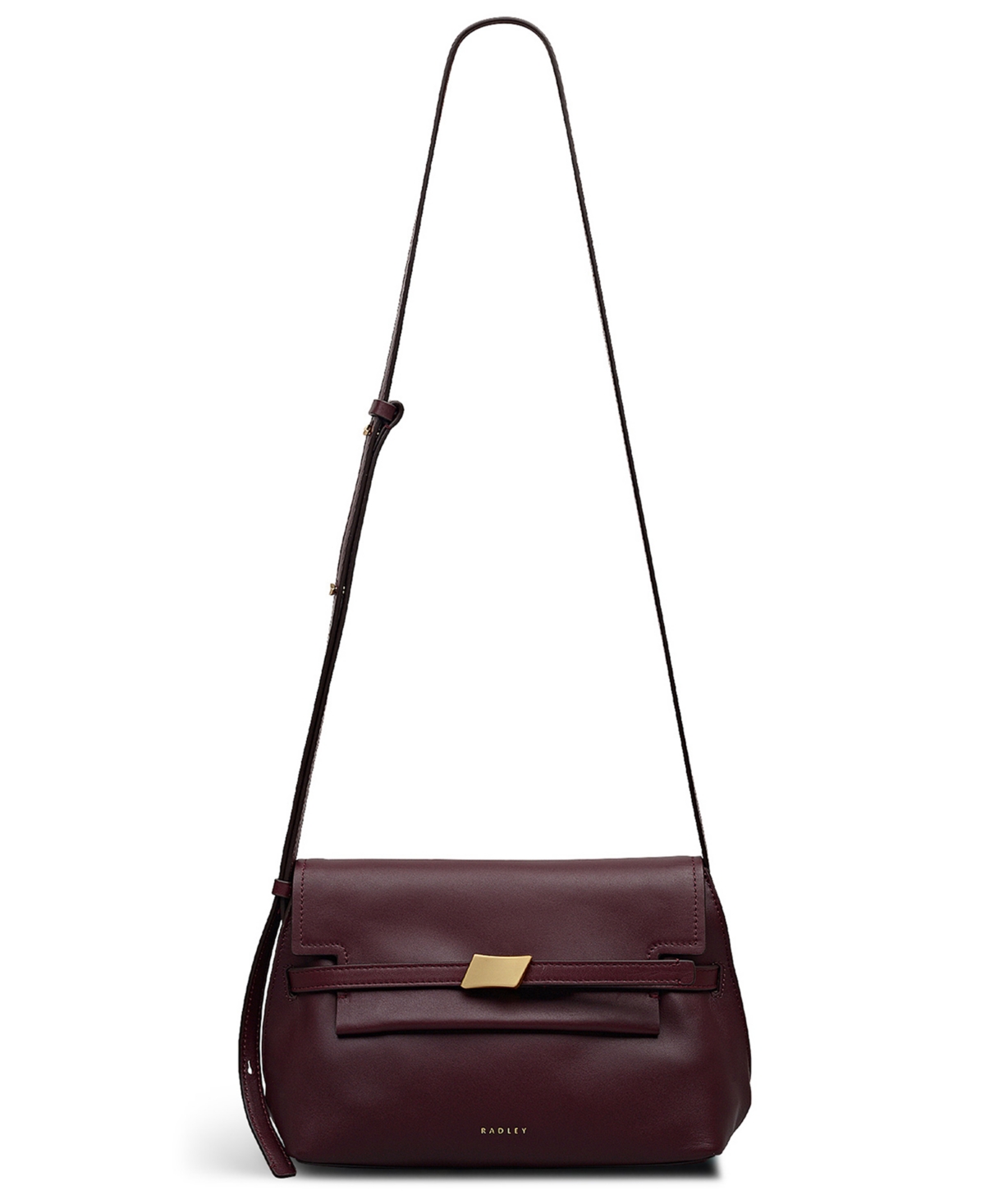 Radley London Christina Small Flapover Crossbody Bag – Dark Cherry