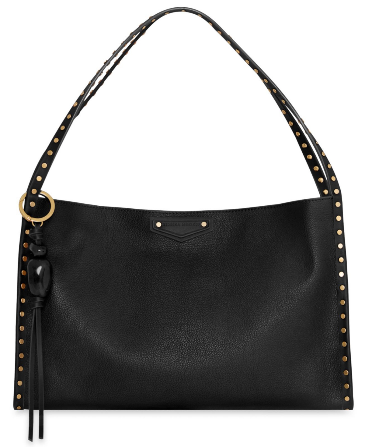Rebecca Minkoff Dylan Medium Leather Shoulder Handbag – Black Rebecca Minkoff Dylan Medium Leather Shoulder Handbag – Black