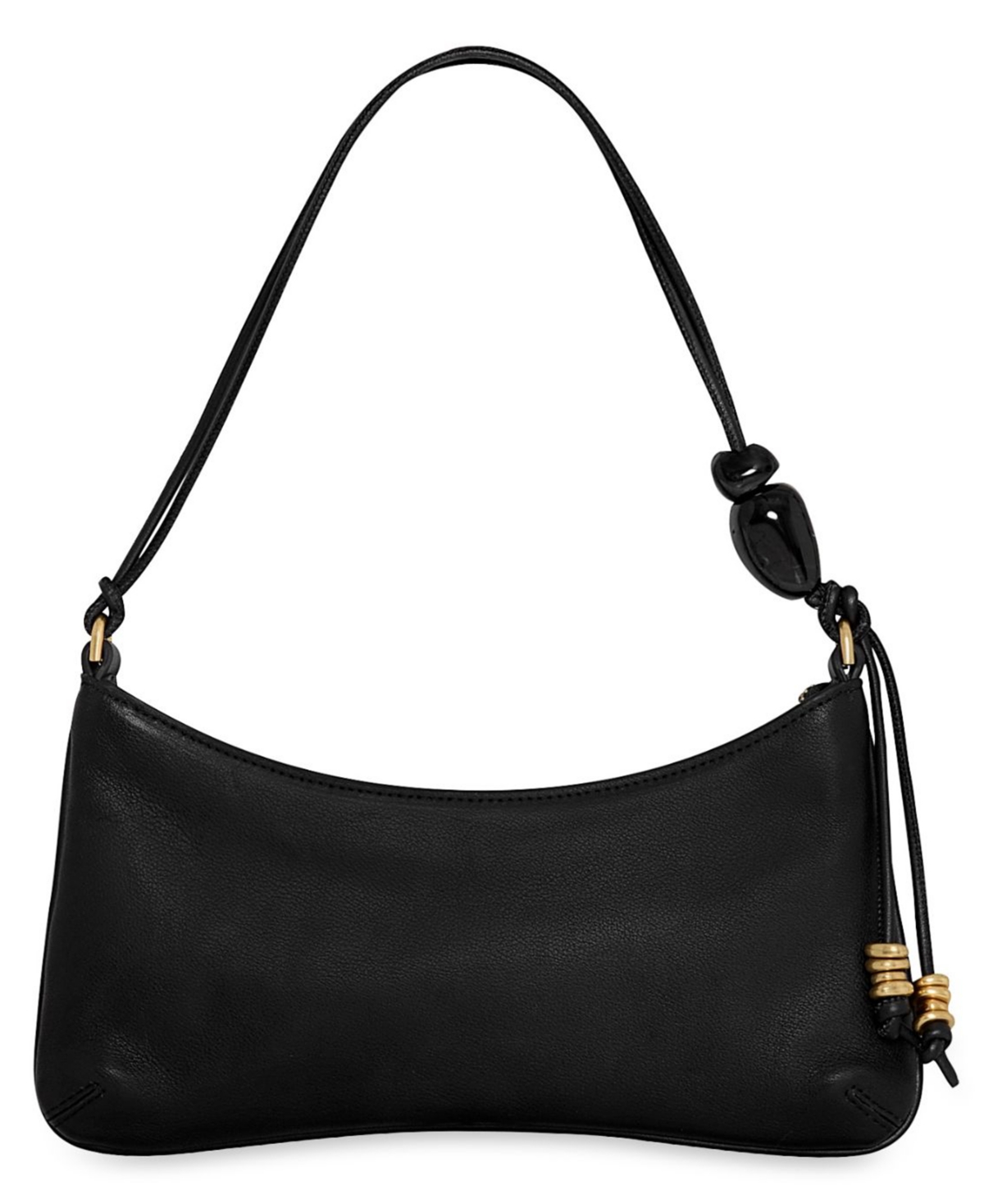 Rebecca Minkoff Reina Small Leather Shoulder Handbag – Black Rebecca Minkoff Reina Small Leather Shoulder Handbag – Black