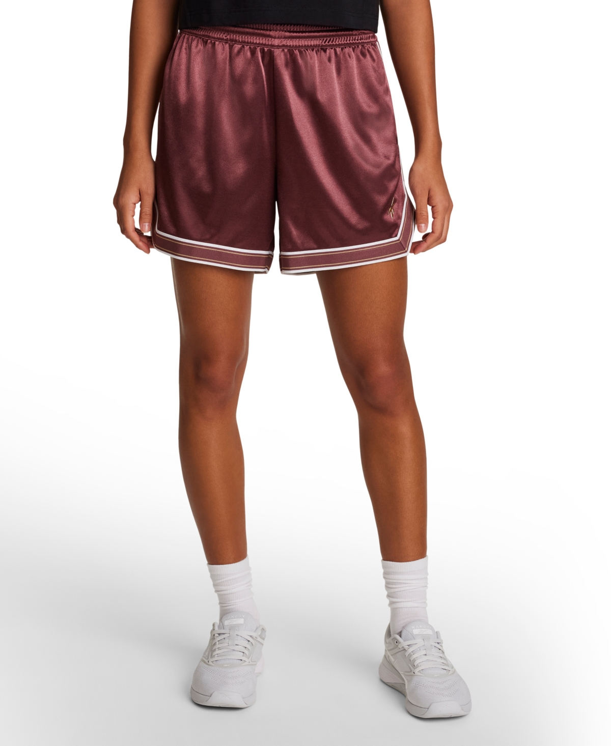 Reebok Women’s Faceted Taping Basketball Shorts – Blackberry Reebok Women’s Faceted Taping Basketball Shorts – Blackberry
