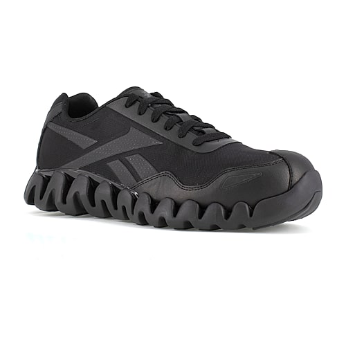 Reebok Work Rb319 Womens Round Composite Toe Work Shoes, 9 1/2 Medium, Black