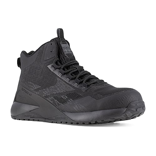 Reebok Work Rb384 Womens Round Composite Toe Work Shoes, 9 1/2 Wide, Black Reebok Work Rb384 Womens Round Composite Toe Work Shoes, 9 1/2 Wide, Black