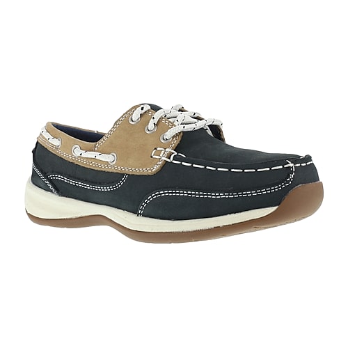 Rockport Works Rk670 Womens Round Closed Toe Work Shoes, 6 Medium, Blue