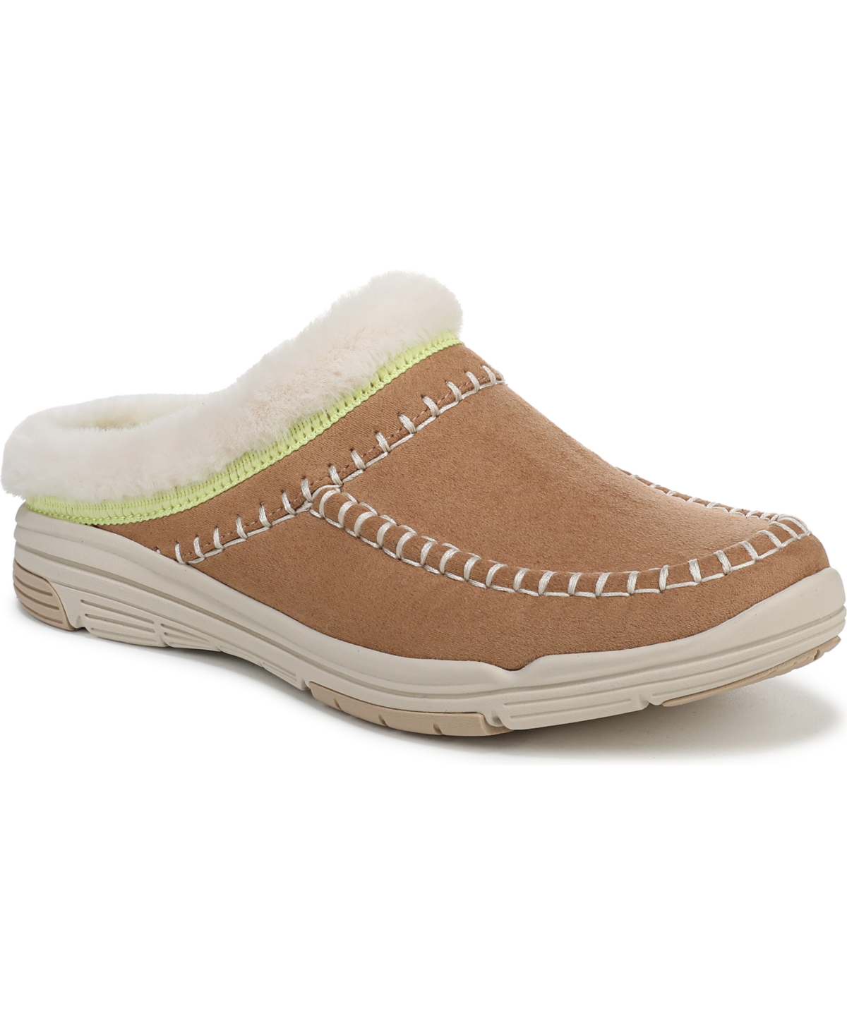 Ryka Women’s Arrow Mule Round Toe Slip On Shoes – Honey Brown Faux Suede Ryka Women’s Arrow Mule Round Toe Slip On Shoes – Honey Brown Faux Suede