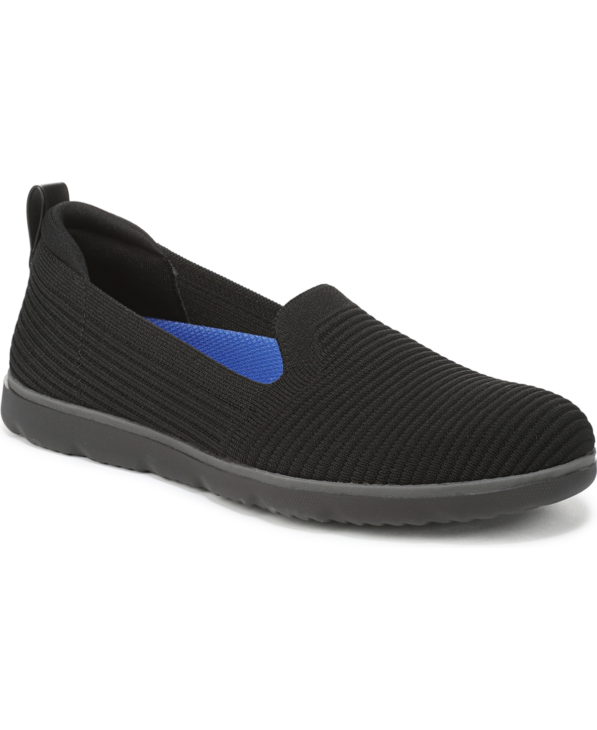 Ryka Women’s Effortless Washable Slip On Shoes – Black/Black Knit Fabric Ryka Women’s Effortless Washable Slip On Shoes – Black/Black Knit Fabric