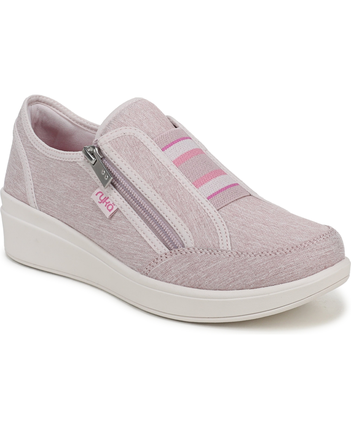 Ryka Women’s Lounge Zip Mule Shoes – Pink Violet Fabric Ryka Women’s Lounge Zip Mule Shoes – Pink Violet Fabric