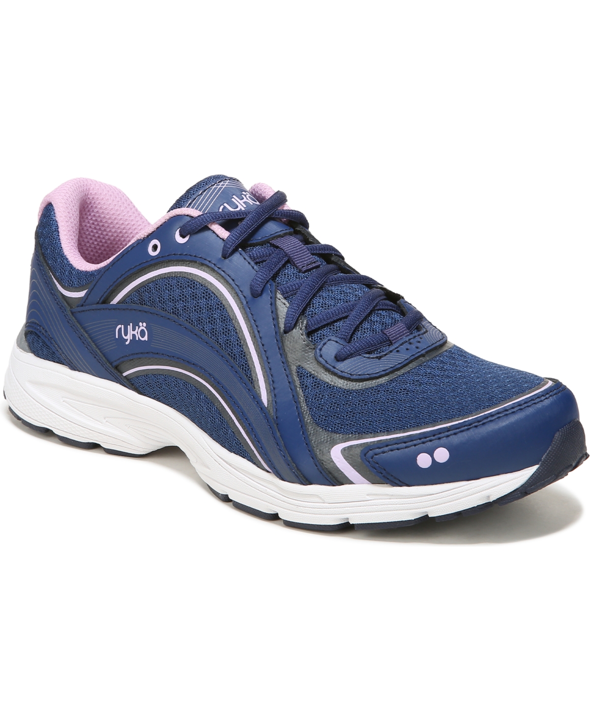 Ryka Women’s Sky Walk Walking Shoes – Navy/Lavender Mesh/Leather Ryka Women’s Sky Walk Walking Shoes – Navy/Lavender Mesh/Leather