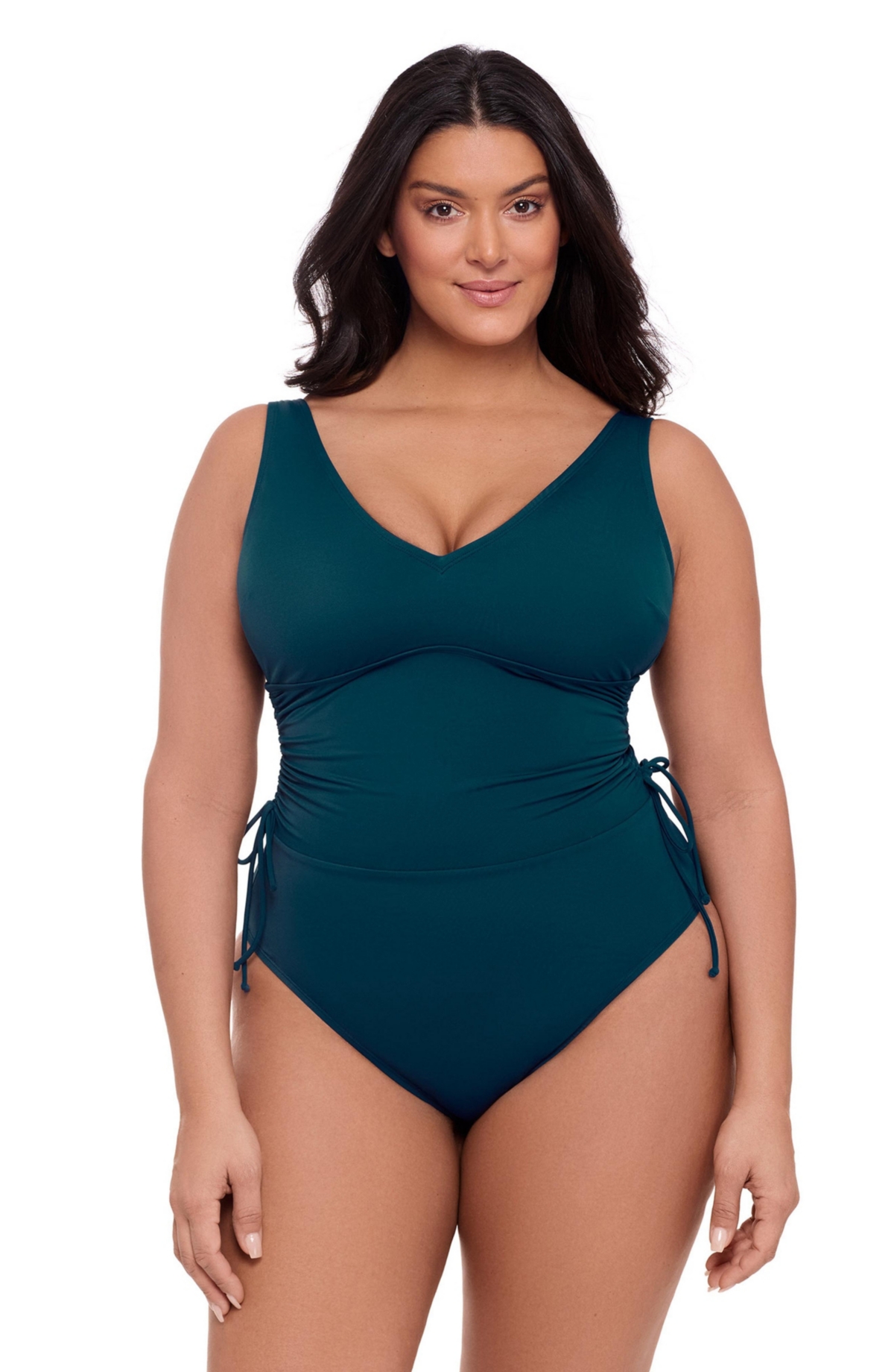 S3 Apparel Women’s Sculpting Cinched Adjustable One-Piece Swimsuit – Dusk blue S3 Apparel Women’s Sculpting Cinched Adjustable One-Piece Swimsuit – Dusk blue