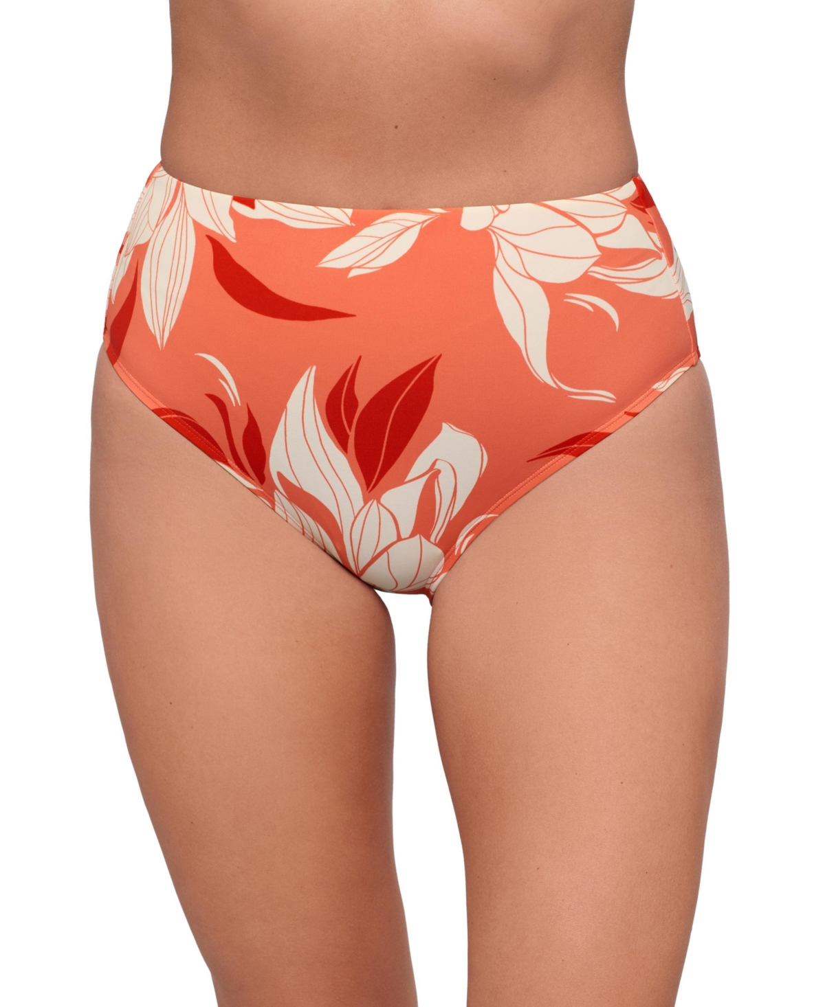 S3 Apparel Women’s Smoothing and Sculpting Classic High-Waist Swimsuit Bikini Bottoms – Water lilies watermelon S3 Apparel Women’s Smoothing and Sculpting Classic High-Waist Swimsuit Bikini Bottoms – Water lilies watermelon