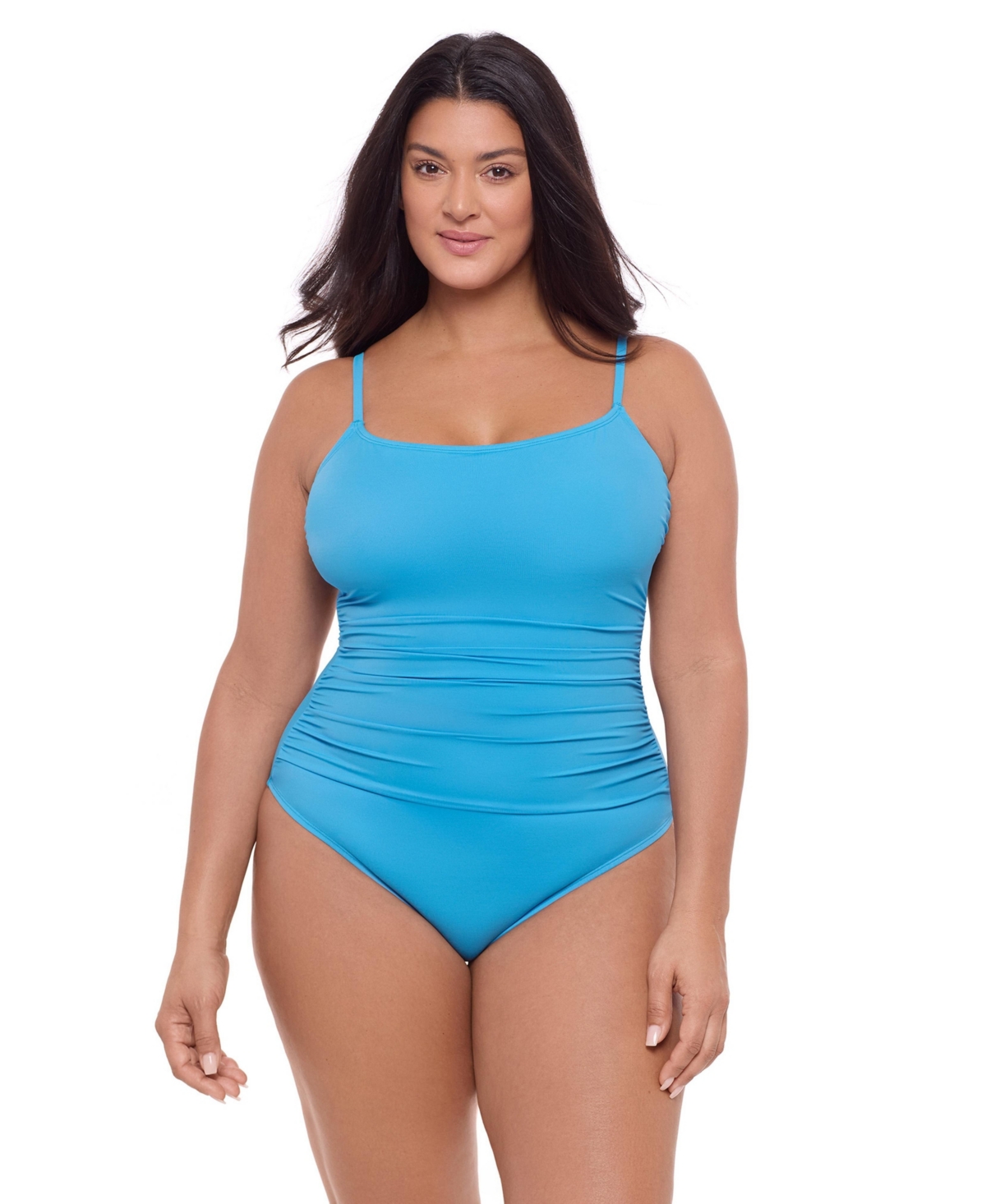 S3 Apparel Women’s Smoothing and Sculpting Classic Shirred-Front One-Piece Swimsuit – Lake blue S3 Apparel Women’s Smoothing and Sculpting Classic Shirred-Front One-Piece Swimsuit – Lake blue