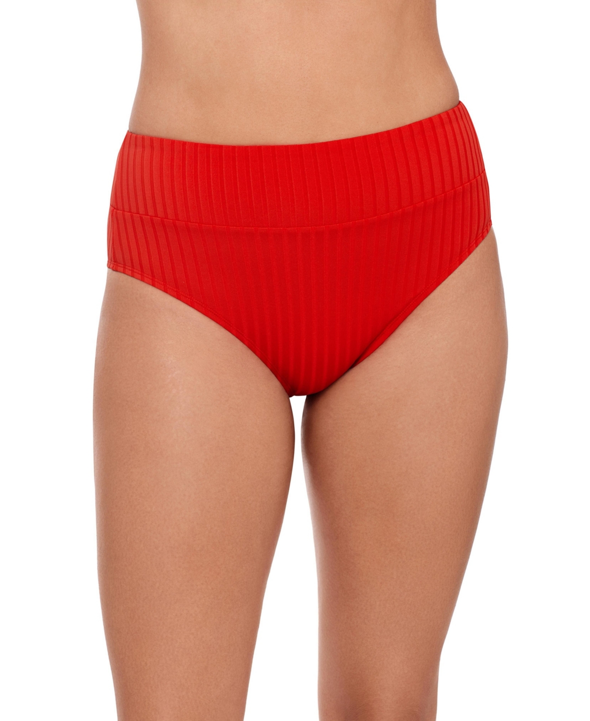 S3 Apparel Women’s Smoothing and Sculpting Ribbed Banded High-Waist Swimsuit Bikini Bottoms – Scarlet S3 Apparel Women’s Smoothing and Sculpting Ribbed Banded High-Waist Swimsuit Bikini Bottoms – Scarlet