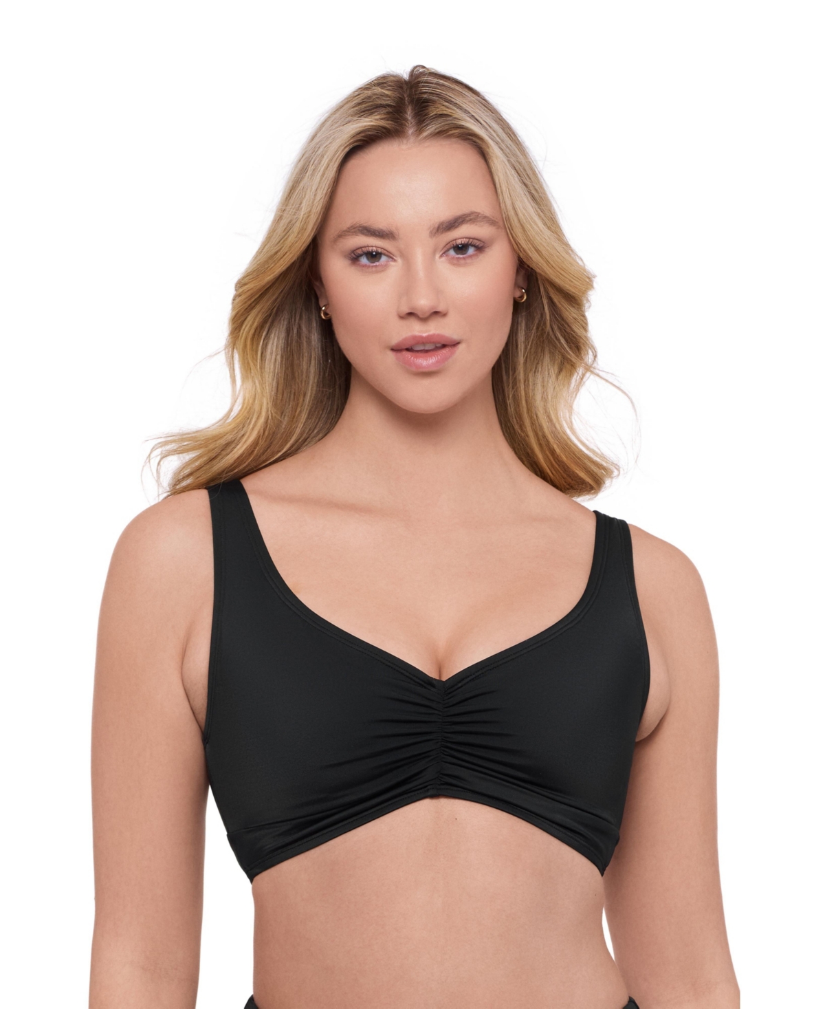 S3 Apparel Women’s Supportive and Sculpting Banded Cinch Front Bikini Swimsuit Top – Onyx black S3 Apparel Women’s Supportive and Sculpting Banded Cinch Front Bikini Swimsuit Top – Onyx black