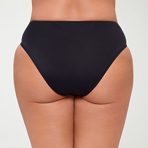 S3 Swim Womens Lined Moderate Coverage Bikini Swimsuit Bottom, Medium, Black
