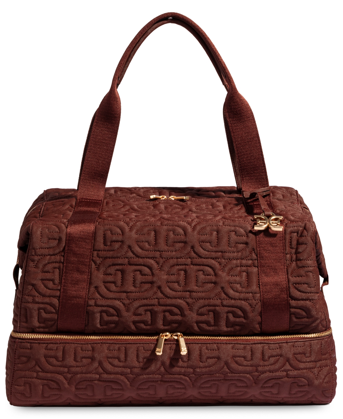 Sam Edelman Ethyl Extra-Large Quilted Weekender Handbag – Bordeaux Sam Edelman Ethyl Extra-Large Quilted Weekender Handbag – Bordeaux