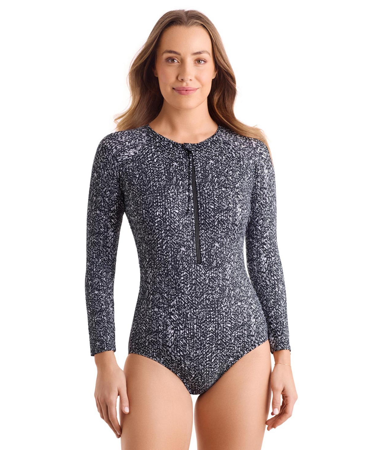 ShapeSolver Women’s Sport Paddle Board One-Piece Swimsuit – Black/gray