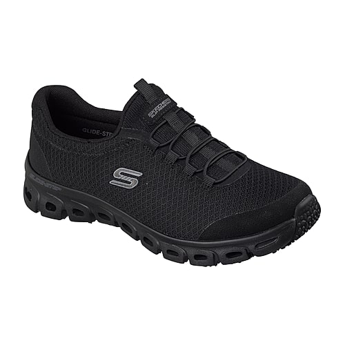 Skechers Glide Step Womens Round Closed Toe Work Shoes, 6 Medium, Black Skechers Glide Step Womens Round Closed Toe Work Shoes, 6 Medium, Black
