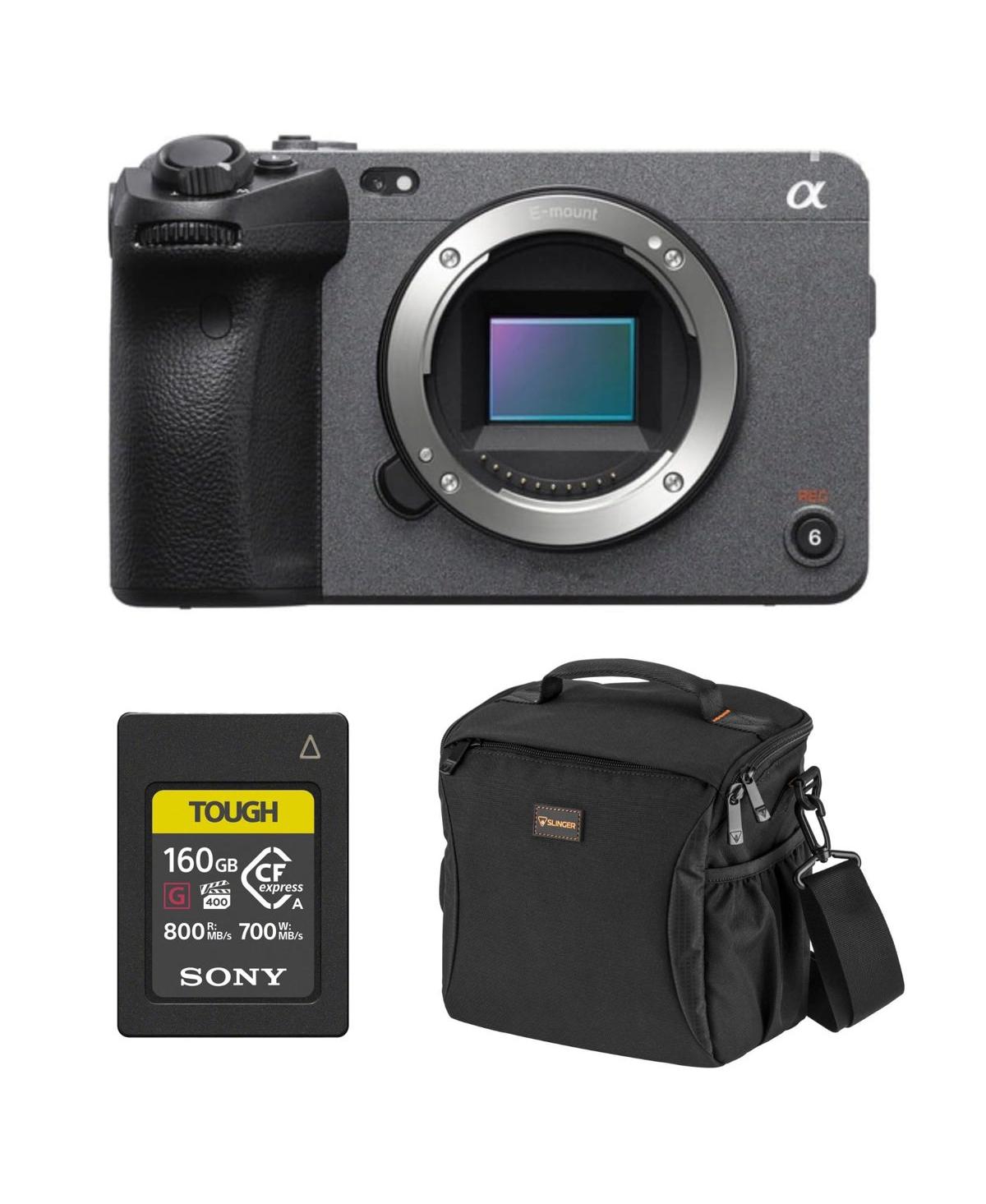 Sony FX30 Super 35 Cinema Line Camera with Tough 160GB CFexpress Type A Memory Card and Slinger Multi-Device Shoulder Bag Sony FX30 Super 35 Cinema Line Camera with Tough 160GB CFexpress Type A Memory Card and Slinger Multi-Device Shoulder Bag