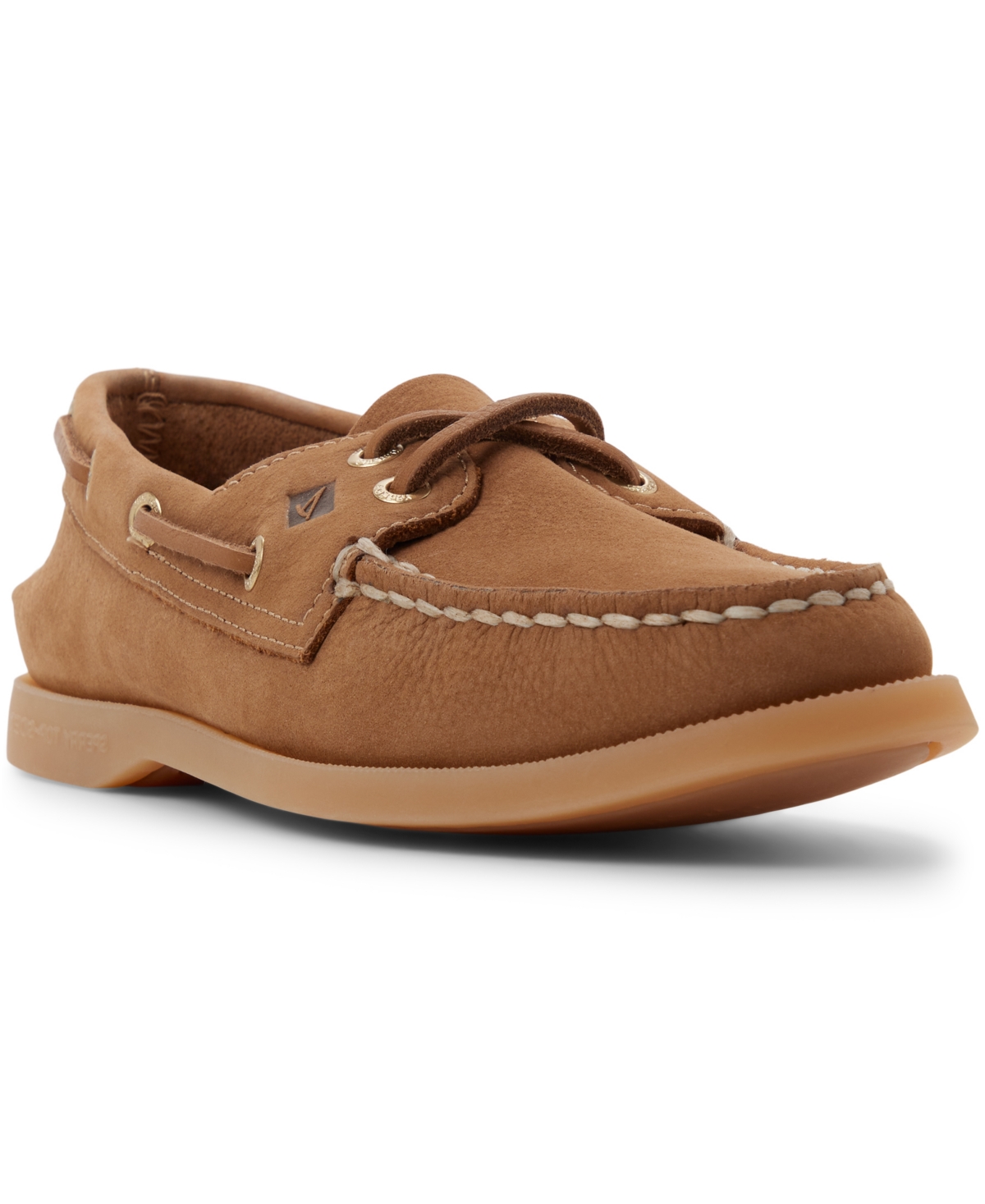 Sperry Women’s Authentic Original 2-Eye Slip-On Boat Shoe – Nubuck Tan