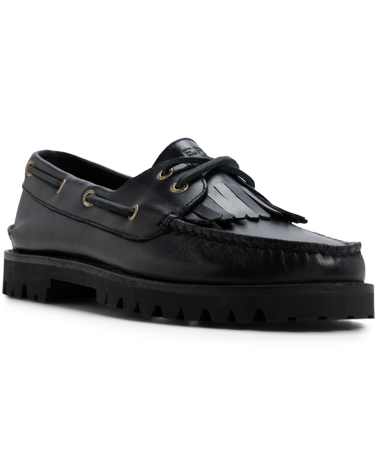 Sperry Women’s Authentic Original Eye Low Lug Kiltie Boat Shoes – Smooth Black Sperry Women’s Authentic Original Eye Low Lug Kiltie Boat Shoes – Smooth Black
