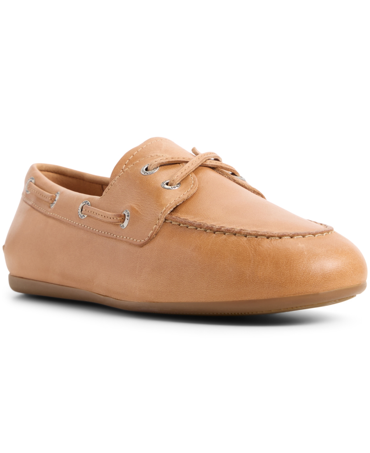 Sperry Women’s Slim Lace-Up Boat Shoes – Smooth Tan