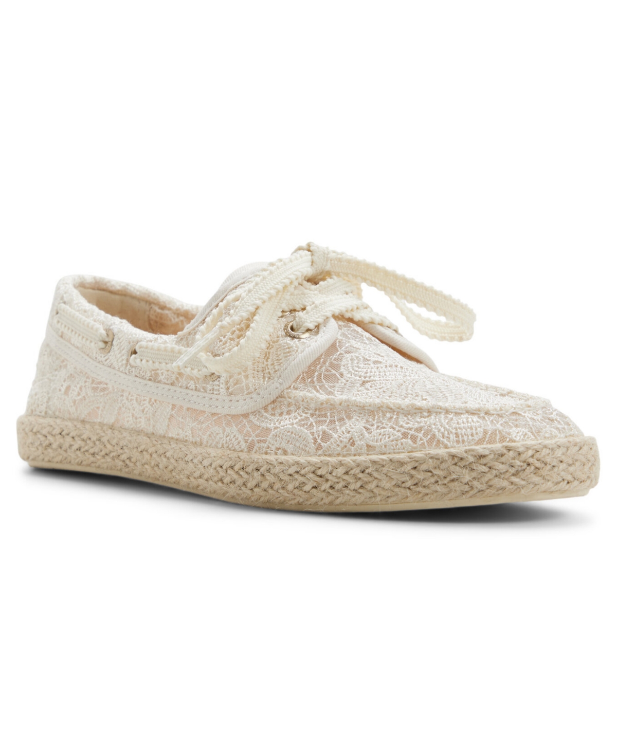 Sperry Women’s Venice Lace-Up Boat Shoes – Lace Cream