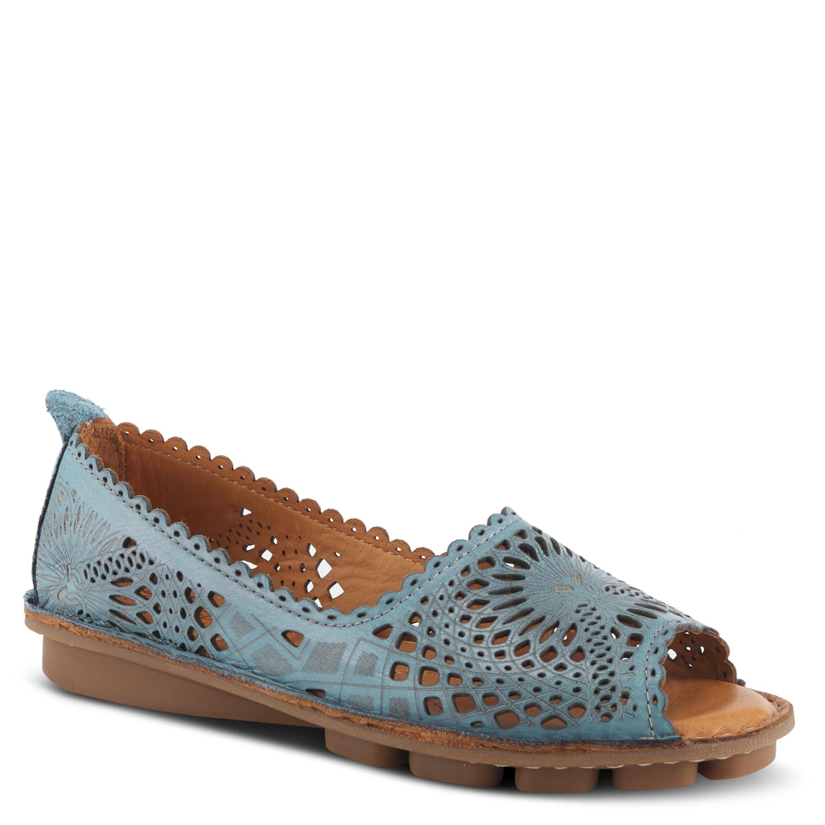 Spring Step Brandal Women’s Slip-On Shoe with Rubber Sole – Blue Spring Step Brandal Women’s Slip-On Shoe with Rubber Sole – Blue