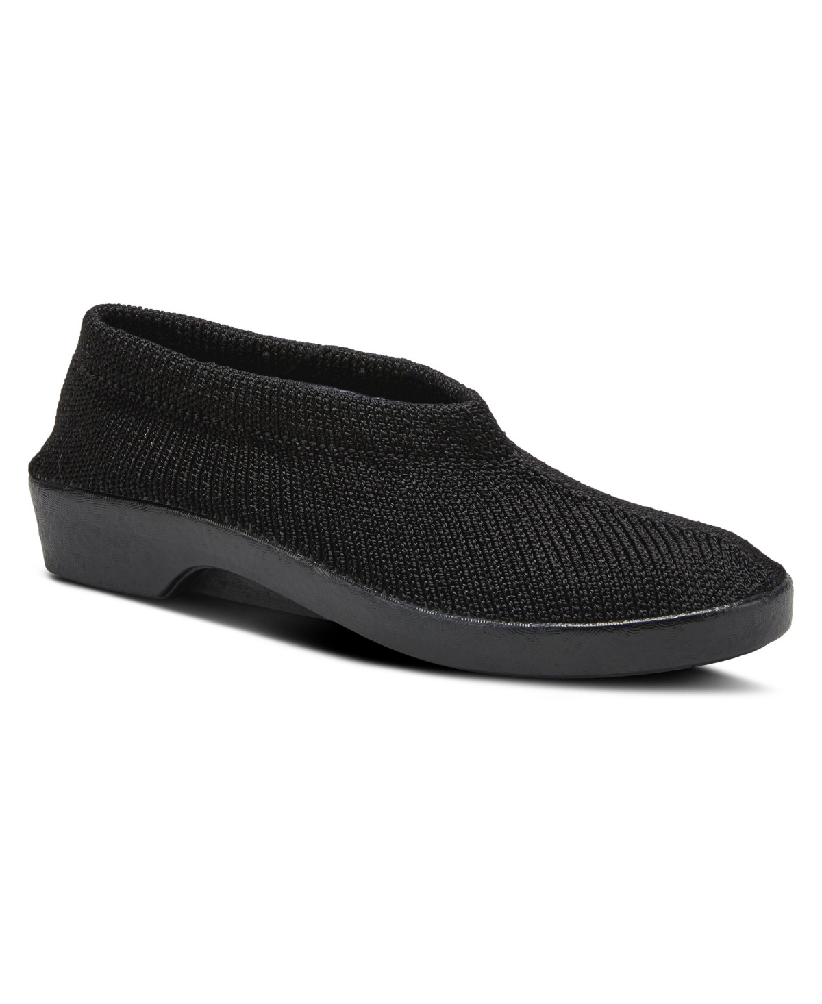 Spring Step Women’s Slip-On Shoe with Knit Upper – Black Spring Step Women’s Slip-On Shoe with Knit Upper – Black